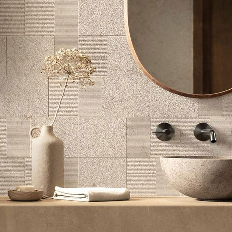 Porcelanosa Block Dorcia Bone Tiles