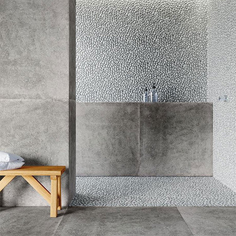 Porcelanosa Boulder Grey mosaic tiles