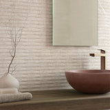 Porcelanosa Coin Saddle tiles (Topo colour)