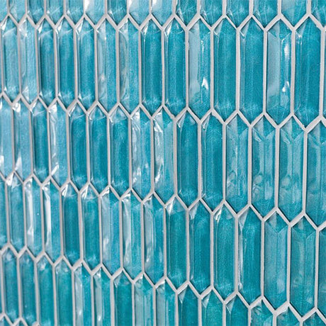 Porcelanosa Crystal Blue mosaic tiles