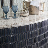 Porcelanosa Crystal Navy mosaic tiles