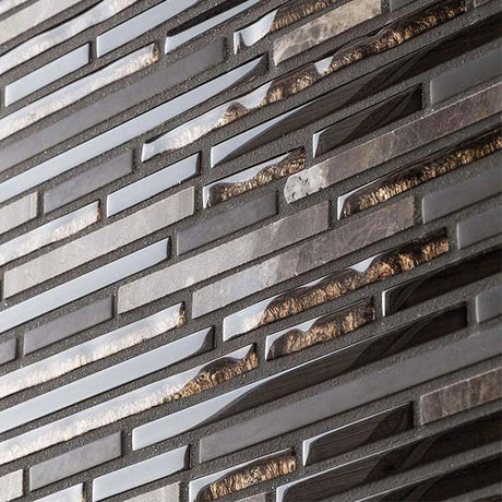 Porcelanosa Eternity Mini Strip Emperador setting