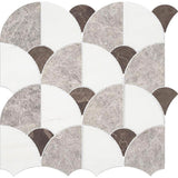 Porcelanosa Figure Shell Dark Mosaic 29.9 x 29.7cm