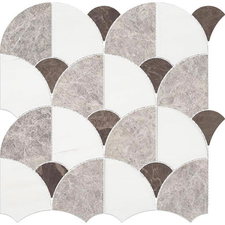 Porcelanosa Figure Shell Dark Mosaic 29.9 x 29.7cm