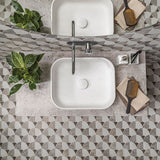 Porcelanosa Figure Shell Dark Mosaics