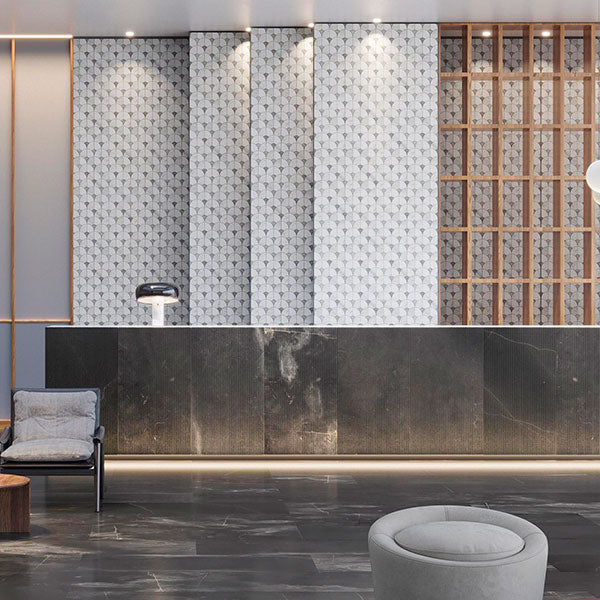 Porcelanosa Figure Shell Light mosaics