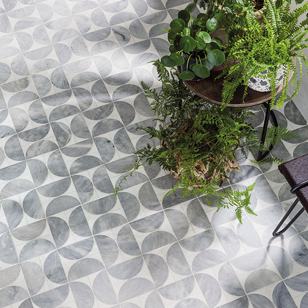 Porcelanosa Figure Spiral Light mosaic tiles