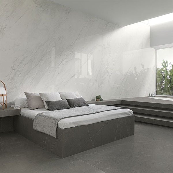 Porcelanosa Glem White Polished Tiles