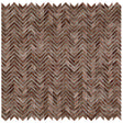 Porcelanosa Gravity Aluminium Arrow Copper Mosaic 29.8 x 30cm