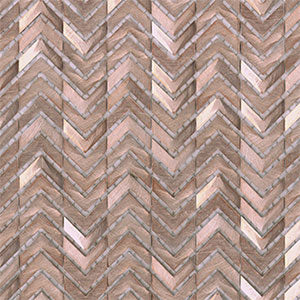 Porcelanosa Gravity Aluminium Arrow Rose Gold Mosaic (detail)