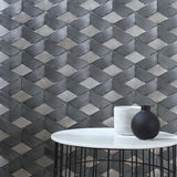 Porcelanosa Gravity Aluminium Braid Metal Titanium Mosaics