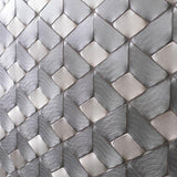 Porcelanosa Gravity Aluminium Braid Metal Titanium Mosaics