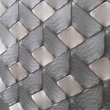 Porcelanosa Gravity Aluminium Braid Metal Titanium Mosaics