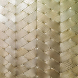 Porcelanosa Gravity Aluminium Trace Gold Mosaic (detail)