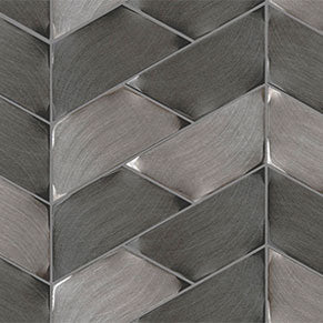Porcelanosa Gravity Aluminium Trace Metal Titanium (detail)