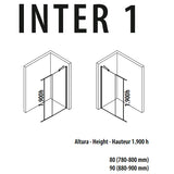 Porcelanosa Inter 1 Walk-In Shower Enclosure