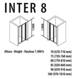 Porcelanosa Inter 8 Folding Shower Door