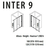 Porcelanosa Inter 9 Sliding Shower Door
