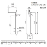 Porcelanosa Lounge Single Lever Bath Shower Mixer Tap