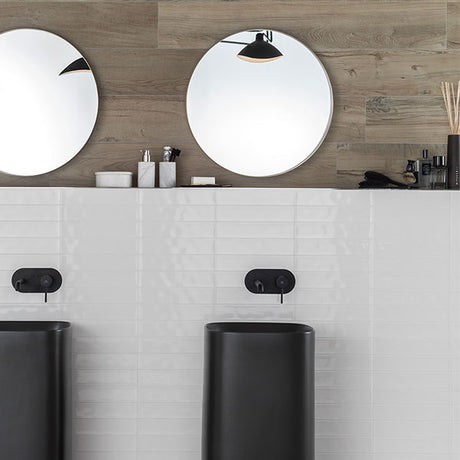 Porcelanosa Malaga White Tiles
