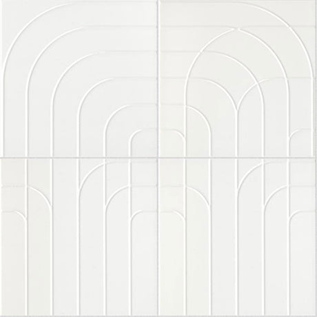 Porcelanosa Metropolitan Deco Snow Tile 20 x 20 cm