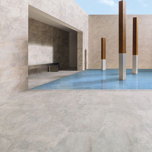 Porcelanosa Image Silver Tiles (different sizes shown)
