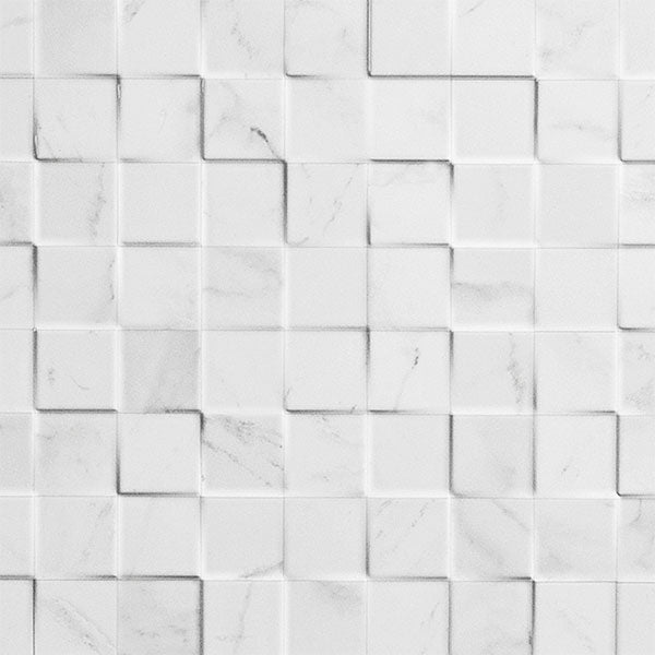 Porcelanosa Mosaico Carrara Blanco tile, detail