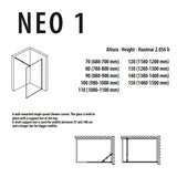 Porcelanosa Neo 1 Walk-In Shower Enclosure