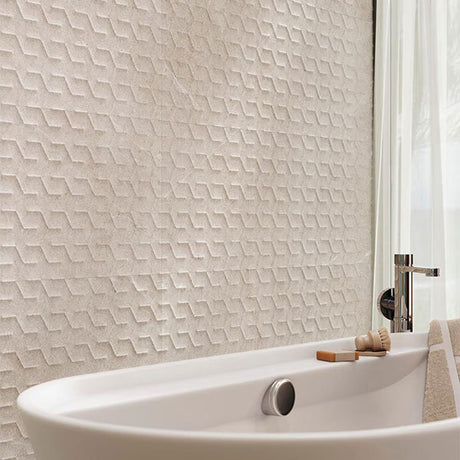 Porcelanosa Neo Saddle Tiles (Topo colour)