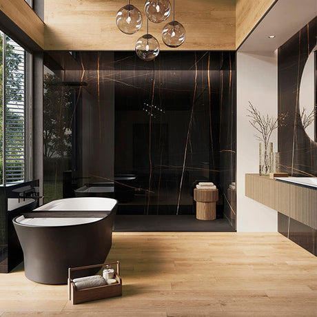 Porcelanosa Nylo Noir Polished tiles