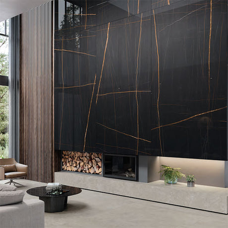 Porcelanosa Nylo Noir Polished tiles