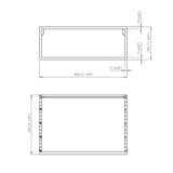 Porcelanosa Ras Drawer Unit 80cm