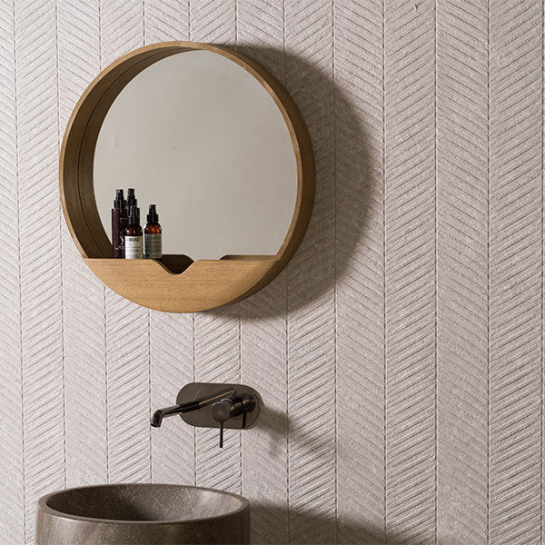 Porcelanosa Spiga Coral Tile (Acero colour pictured)