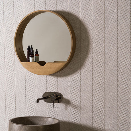 Porcelanosa Spiga Coral Tile (Acero colour pictured)