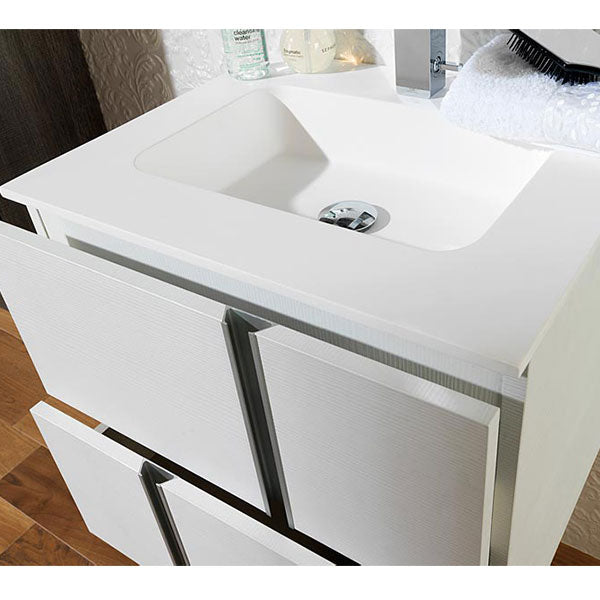 Porcelanosa Travat Blanco Wall Mounted Wash Basin Unit 80cm – Tiles and ...