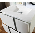 Porcelanosa Travat Blanco Wall Mounted Wash Basin Unit (detail)