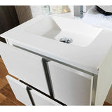 Porcelanosa Travat Blanco Wall Mounted Wash Basin Unit (detail)