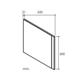 Porcelanosa Travat Fume Mirror 65 x 60cm