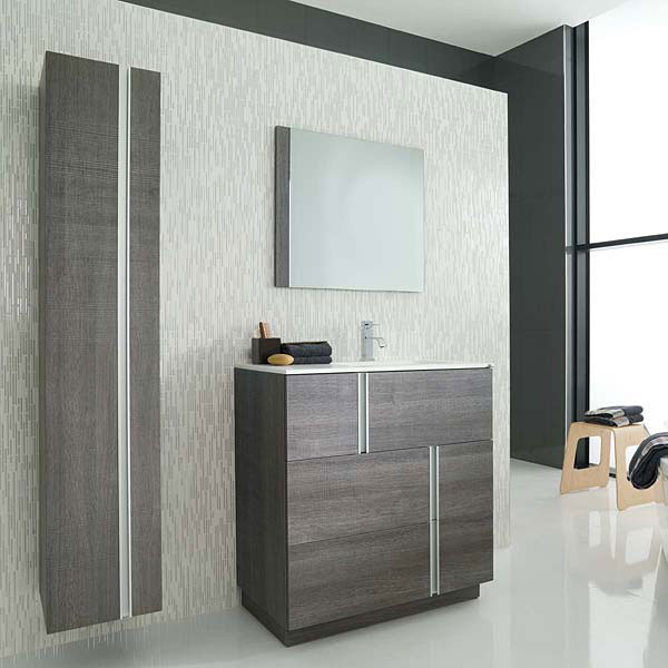 Porcelanosa Travat Fume Wall Mounted Tall Cabinet 30cm – Tiles and ...