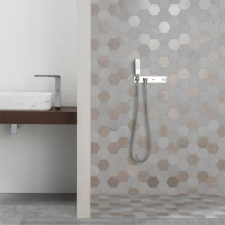 Porcelanosa World Hexagon Texture Grey Mosaics