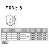 Porcelanosa Yove 5 Sliding Shower Door Panel