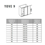 Porcelanosa Yove 9 Sliding Shower Door 