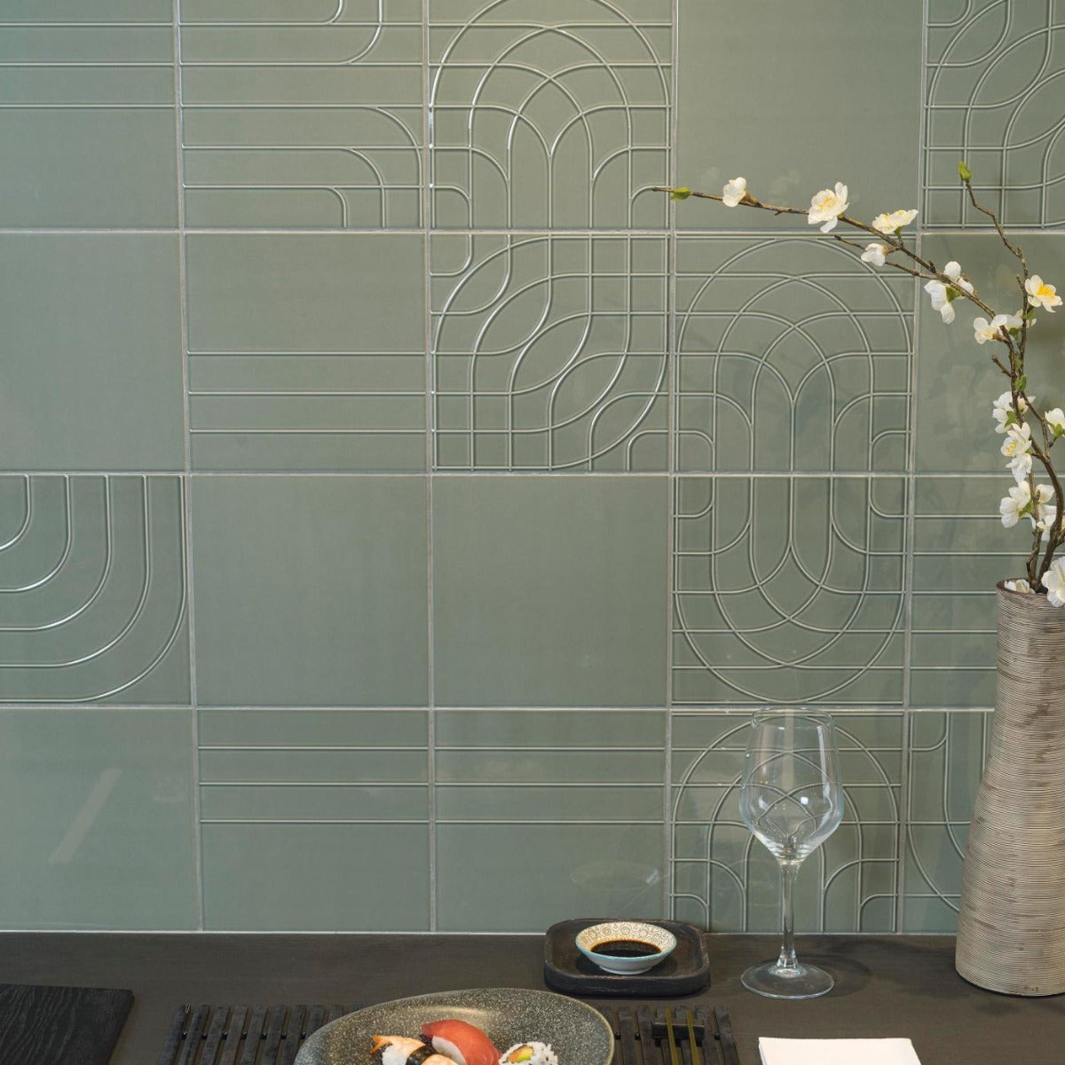 Porcelanosa Metropolitan Deco Grass Tiles