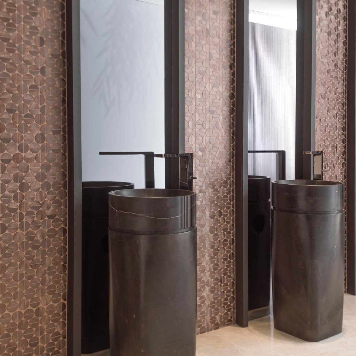 Porcelanosa Sphere Copper Mosaics