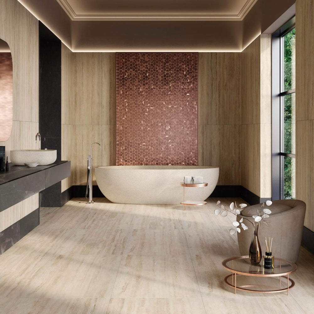 Porcelanosa Sphere Copper Mosaics