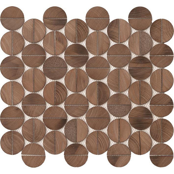 Porcelanosa Sphere Copper Mosaic 29.2 x 34.2cm 
