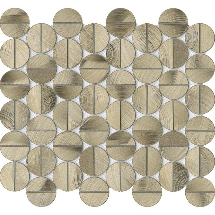 Porcelanosa Sphere Gold Mosaic 29.2 x 34.2cm 