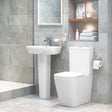 Portobello 1TH Basin & Full Pedestal 600 x 400mm