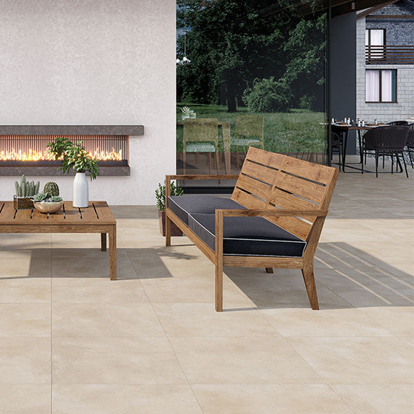 Rohe Beige Rectified Outdoor Tiles 60 x 60cm