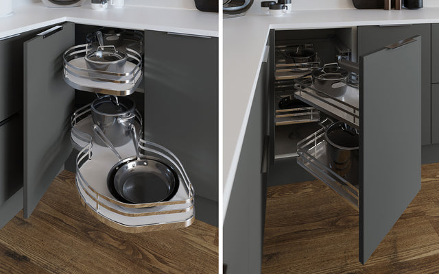 SAPORE Pewter - Corner Storage Solutions